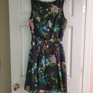 Tommy Hilfiger Navy Floral fit and flare dress